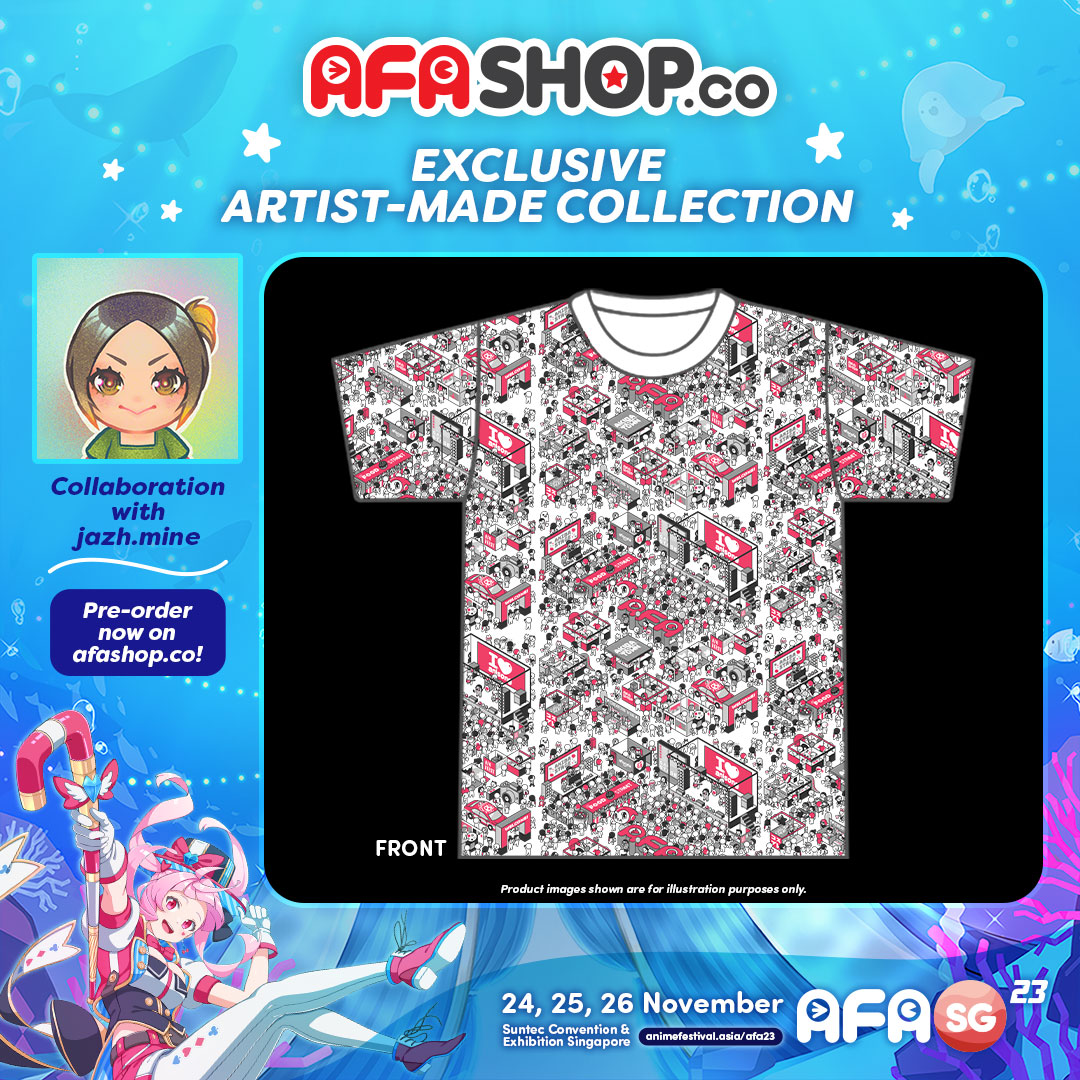 B7 AFA x jazh.mine "AFAnatic" T-Shirt WHITE - Image 4