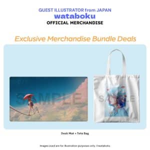 wataboku -DESKMAT + TOTE BAG BUNDLE PACKAGE
